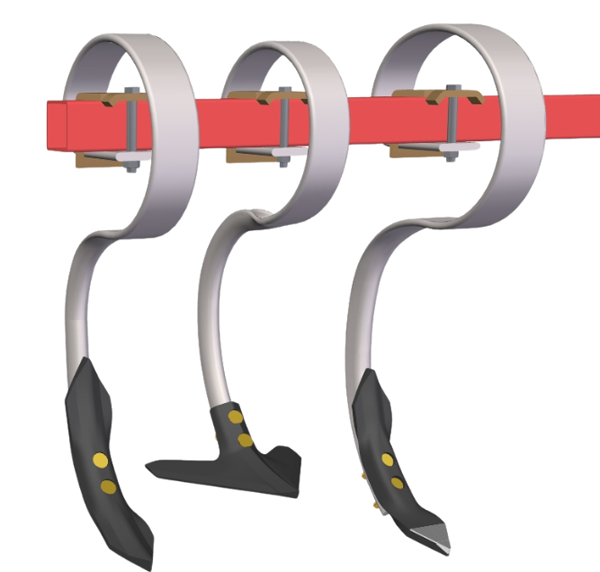 Cultivadoras reforzadas para brazos en S