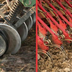 Diferencias de uso entre sembradora de rejas o botas y sembradora de disco